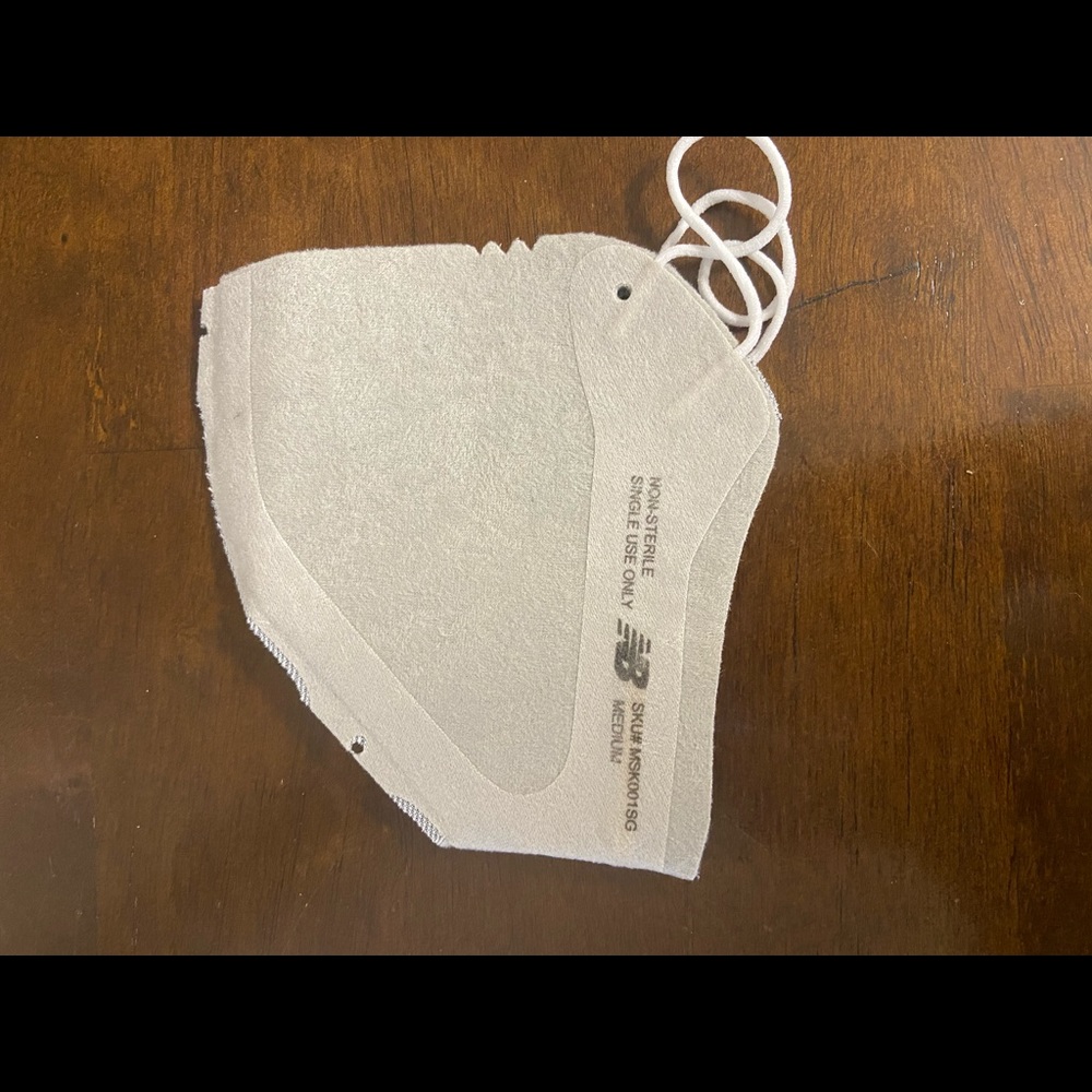 New Balance single use mask